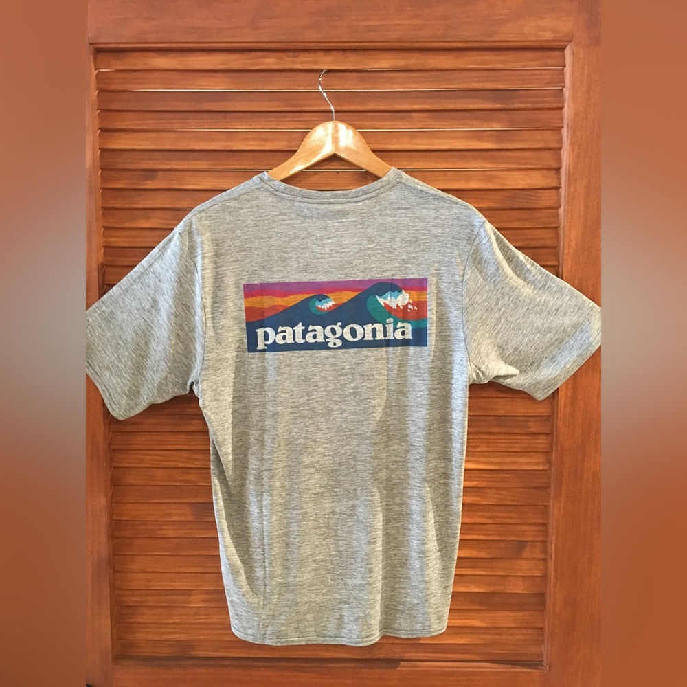 Patagonia Cap Cool Daily Graphic Tee Feather Grey Sizes S, XXL